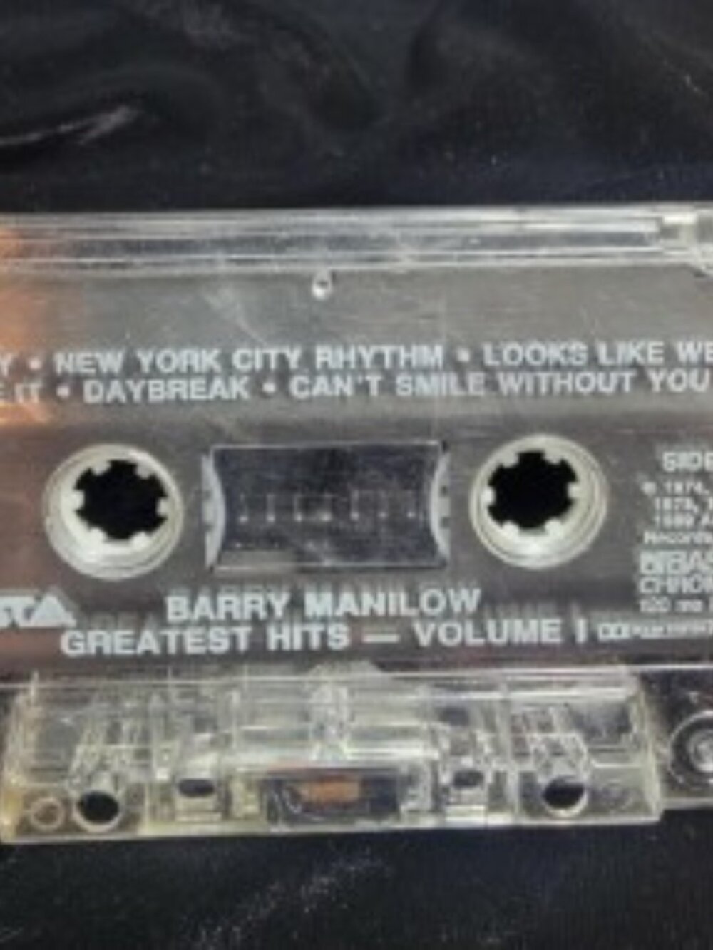 Barry Manilow Greatest Hits Vol. 1 Cassette Tape No Case